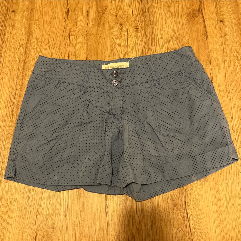 Colormix Blue Polka Dot shorts size 27